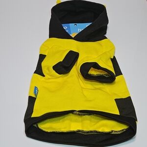 Animal Planet Yellow and Black Bumble Bee Dog Hoodie - Size Medium